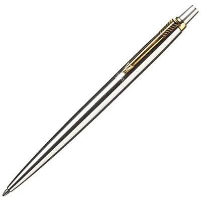 Parker Jotter Ballpoint Pen Stainless Steel with Gold Trim