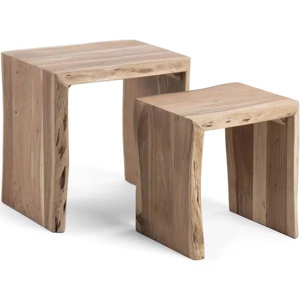 Zuleika Set of 2 Timber Nesting Tables