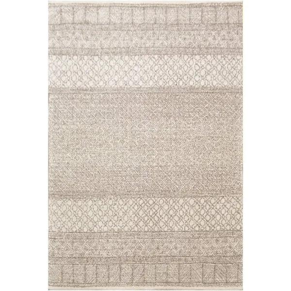 Designer Handmade Wool Rug - Newcastle 6203 - Natural - 160x230cm