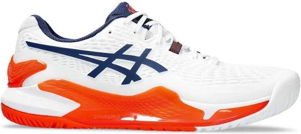 ASICS Gel Resolution 9 Men Tennis Shoes - White Blue Expance 11