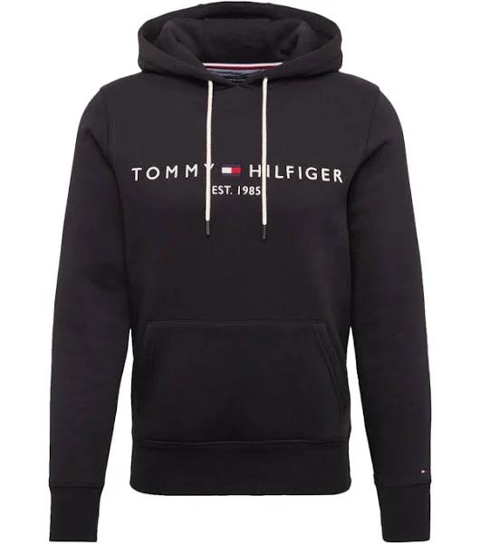 Tommy Hilfiger Logo Hoodie - Black - S