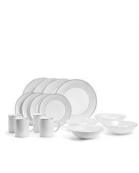 David Jones Wedgwood Gio Platinum 16 Piece Set in Silver