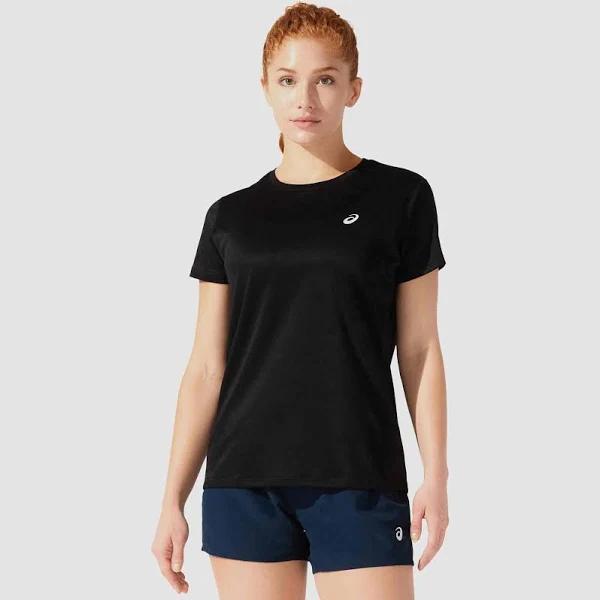 ASICS | Womens Silver Short Sleeve Top (Black) XS