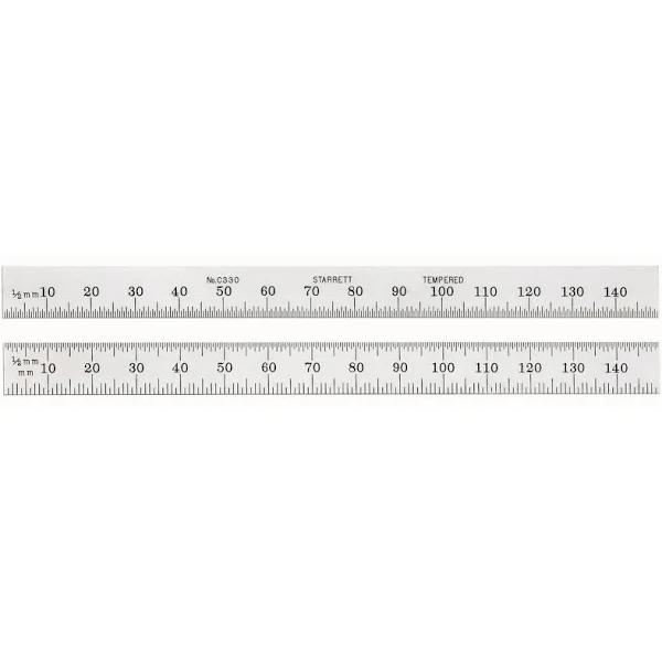 Starrett -, Steel Rule, Flexible, C330-150, Size: 150 mm