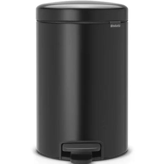 Brabantia - NewIcon Pedal Bin - Matt Black - 12L