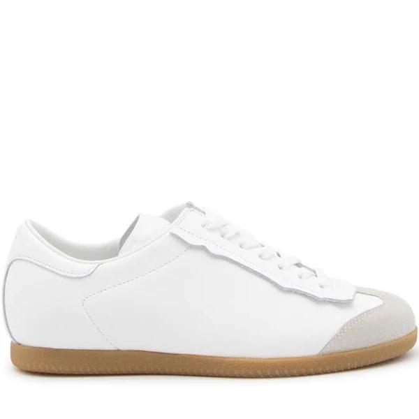 Maison Margiela - White Leather And Suede Sneakers