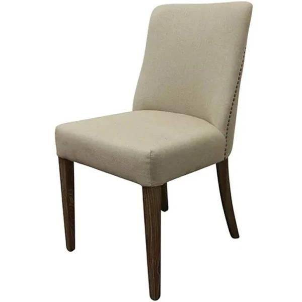 French Country Emmett Dining Chair Natural Linen