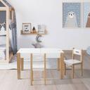 Artiss Dining Table Round Wooden With Marble Effect Metal Legs 110cm White