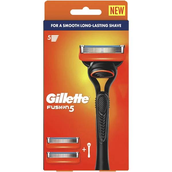 Gillette Fusion Razor Handle + 2 Cartridges