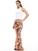 Lioness Hudson Maxi Skirt in Chocolate Floral, Size XXS