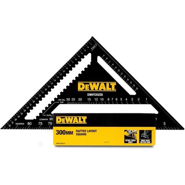 DeWalt DWHT25228-0 300mm Premium Metric Aluminium Rafter Square