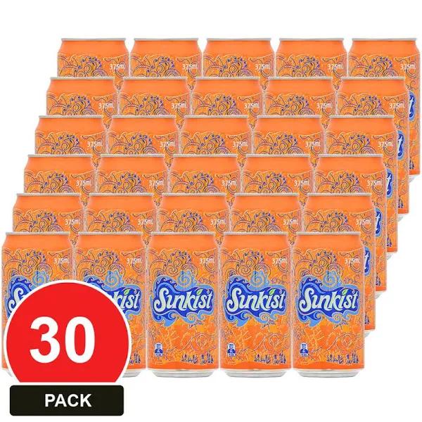 SCHWEPPES 375ML SUNKIST CANS 30PK 30 PACK