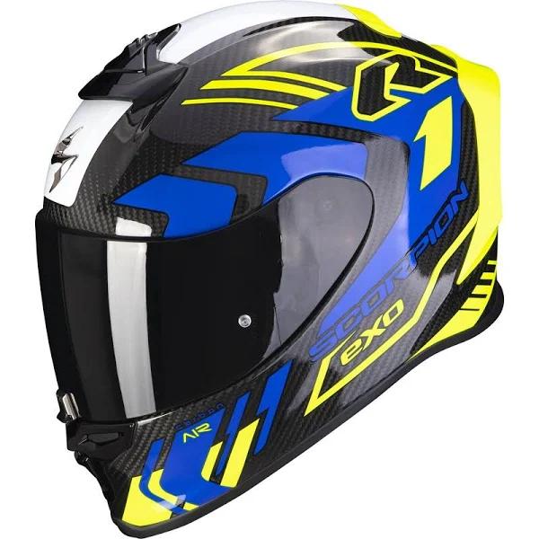 Scorpion EXO-R1 Evo Carbon Air Supra black-yellow-blue L