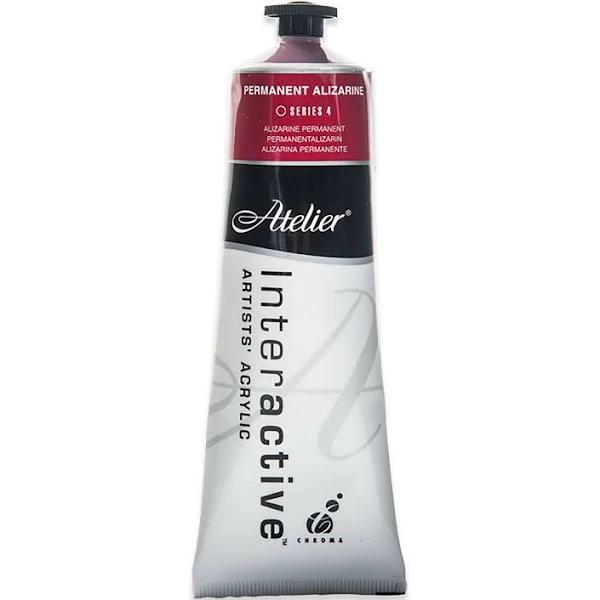 Atelier : Interactive : Artists' Acrylic Paint : 80ml : Permanent Alizarine