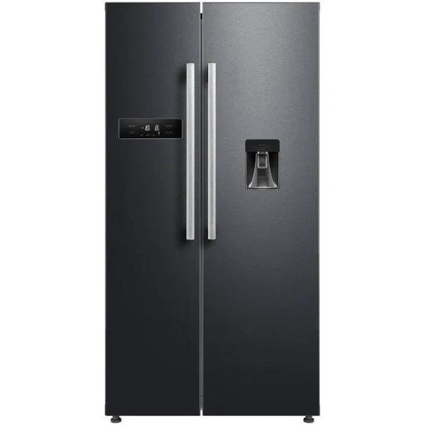 Kogan 551L Side by Side Fridge with Water Dispenser (Black Stainless Steel)