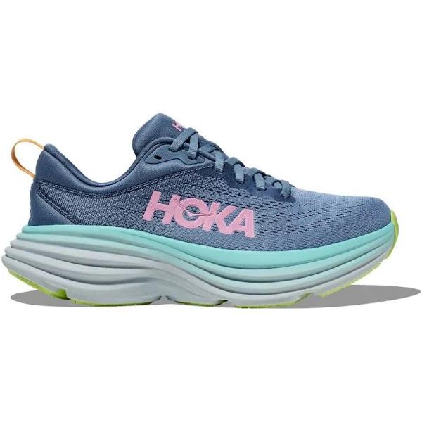 Hoka Bondi 8 Wide Running Shoes Blue / 8