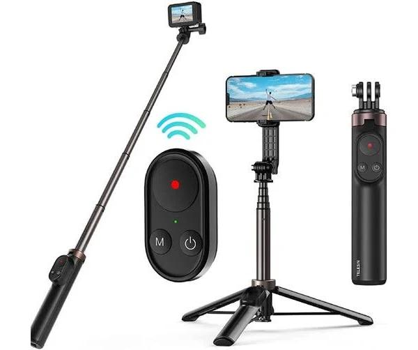 Selfie Stick/With Bluetooth Remote For Gopro Hero 10 9 8 Go Pro Max