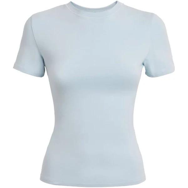 SKIMS Cotton Jersey T-Shirt in Opal, Size XS