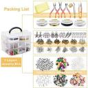 EuTengHao Jewelry Making Supplies, 1172Pcs Jewelry Making Tools Kit with Jewelry Pliers Beading Wire Jewelry Pearl Beads and Charms Findings Spacer