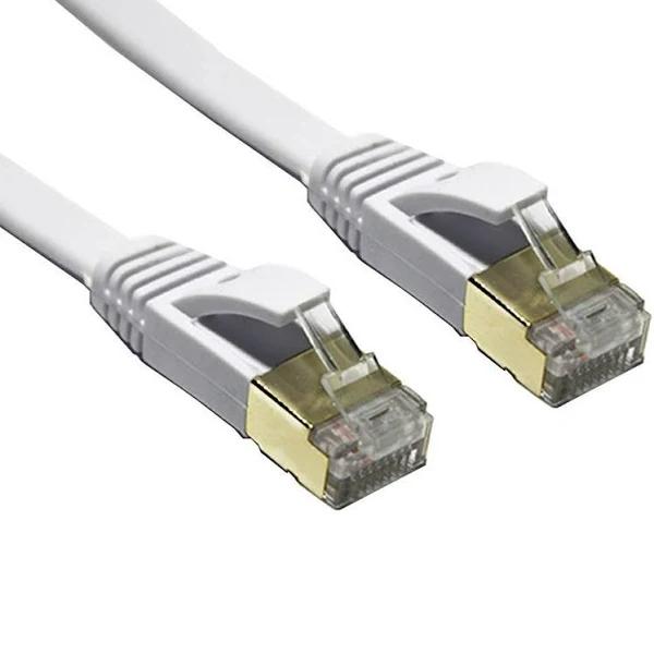 Edimax 10GbE Shielded Cat7 Network Cable Flat 20m White