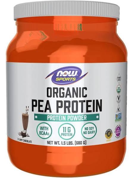 Now Foods - Organic Pea Protein Powder Natural Chocolate - 1.5 lbs.