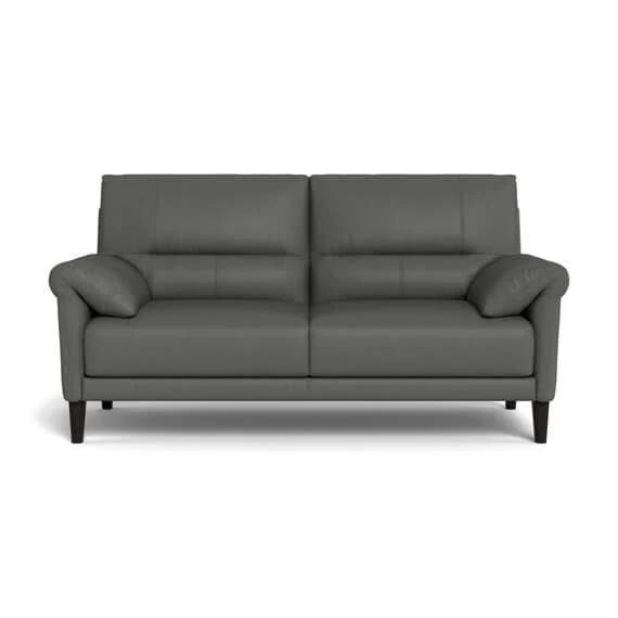 Luka Leather Sofa Charcoal Grey by Freedom