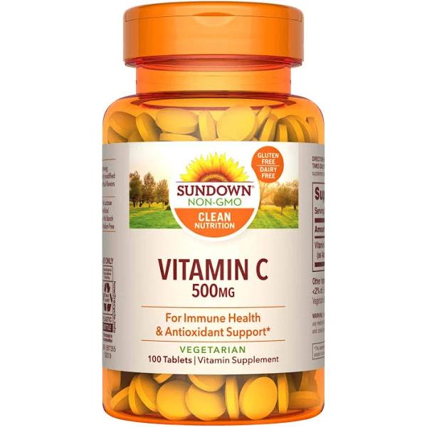 Sundown Naturals, Vitamin C, 500 mg, 100 Tablets