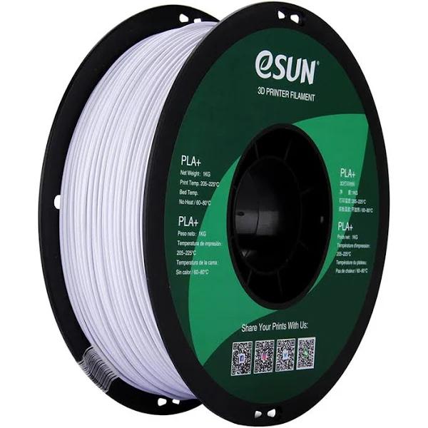 eSUN PLA+ 3D Filament 1.75mm 1kg White (Cold White)