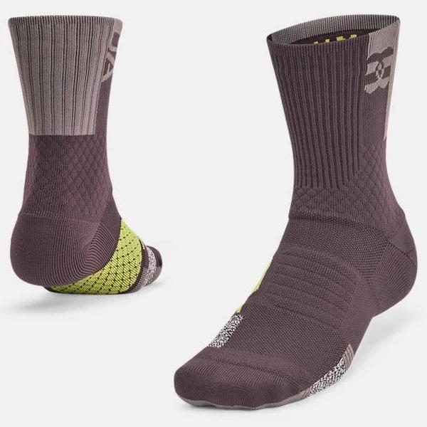 Under Armour Unisex ArmourDry Playmaker Mid-Crew Socks Gray LG