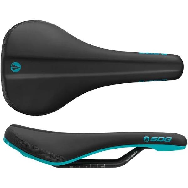 SDG Bel Air 3.0 Lux-Alloy Bike Saddle - Black/Turquoise