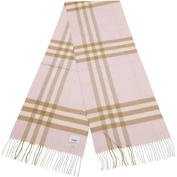 Burberry The Classic Check Cashmere Scarf Alabaster