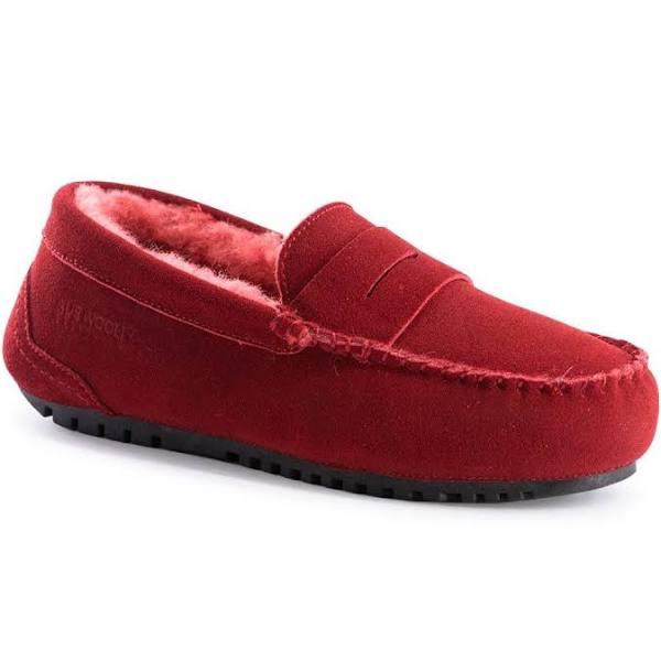 AUS Wooli UGG Women Byronbay Cosy Moccasin Red AU 5