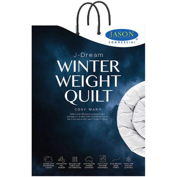 Jason Commercial J-Dream Microfibre Winter Weight 350GSM Quilt Range - Single