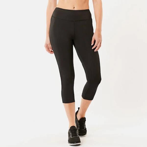 Kmart Active Womens Crop Core OPP Leggings-Black Size: 18