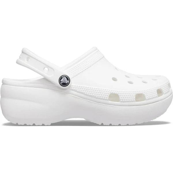 Crocs Classic Platform Clog - White W10