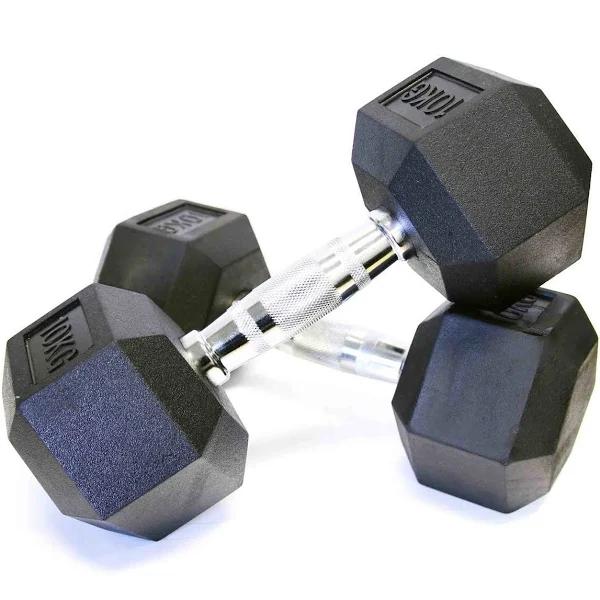 Hex Dumbbell 9kg Pair - AfterPay & zipPay Available