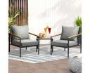 Livsip Outdoor Lounge Chairs & Table Set Dining Setting Patio Furniture