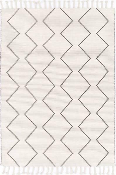 Leilani Diamond Tassel Cream Rug 300x400cm