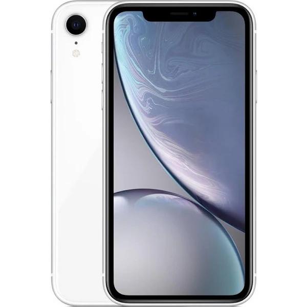 Apple iPhone XR, Fully Unlocked, 64 GB - White (Renewed)