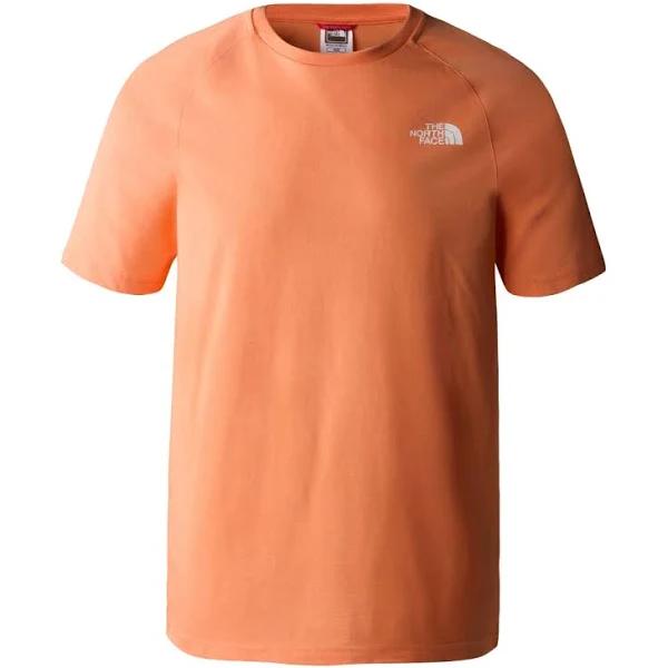 The North Face Places Short Sleeve T-Shirt Orange White Logo - XS