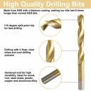 99 Piece Drill Bit Set HSS Speed Titanium Coated