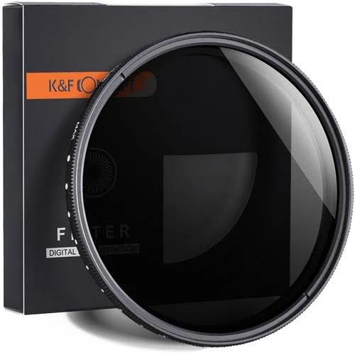 K&F Concept Variable Fader ND2-ND400 Filter 37mm, 1 8.6 Stops