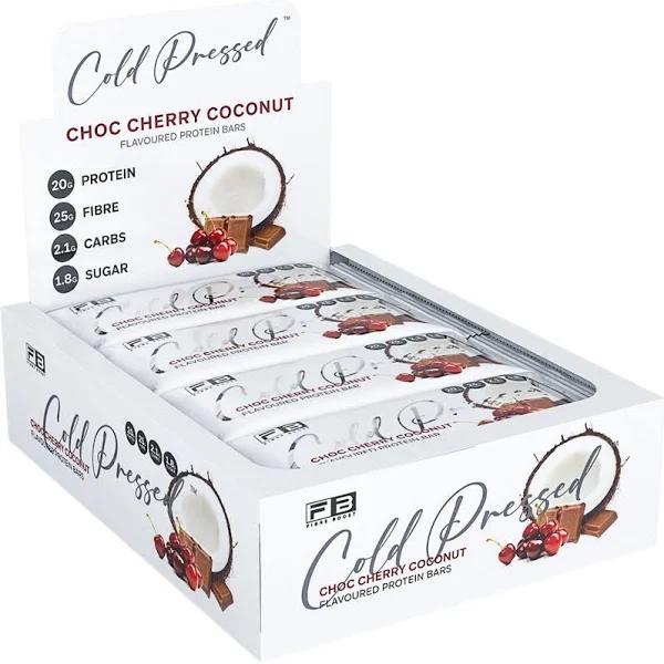 Fibre Boost Cold Pressed Protein Bar Box of 12 / Choc Cherry Coconut