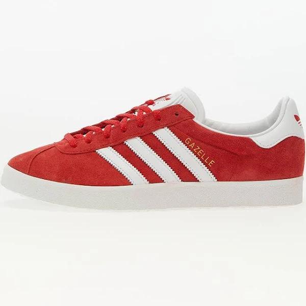 Adidas Men's Gazelle 85 Sneakers in Scarlet/White/Gold, Size UK 12 | End Clothing