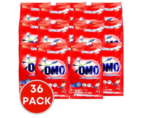 36 x Omo Laundry Detergent Powder Ultra Fast Clean 400g