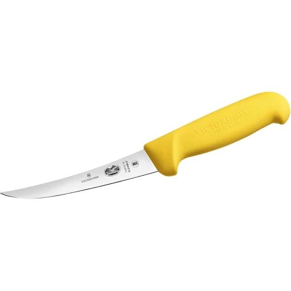 Victorinox Boning Knife 15cm Curved Flexible Narrow Blade Fibrox Yellow #5.6618.15