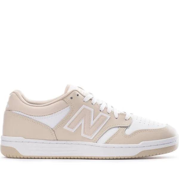 New Balance Beige & White 480 Sneakers