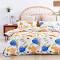 Dreamaker 100% Cotton Sateen Quilt Cover Set Lily in Orange Print King