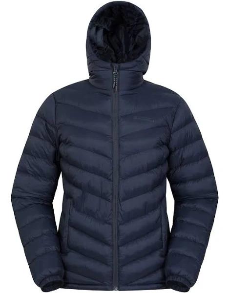 Mountain Warehouse Blue Womens Seasons Water Resistant Padded Jacket