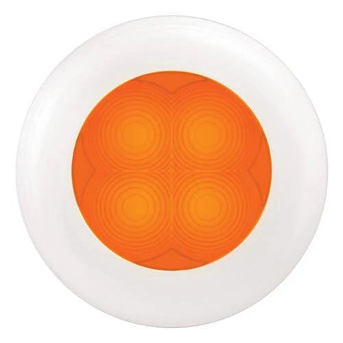 Hella Round Led Courtesy Lamp -Orange, 24V DC